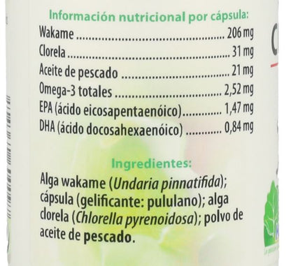 Wakame Chlorella 60 cápsulas MGD